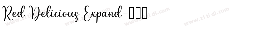 Red Delicious Expand字体转换